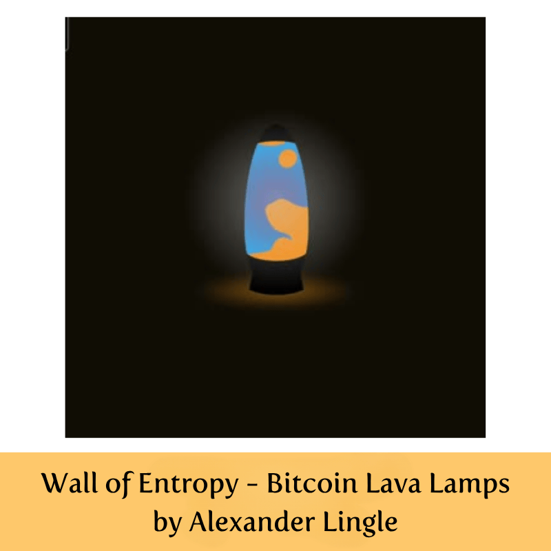 Wall of Entropy - Bitcoin Lava Lamps by Alexander Lingle